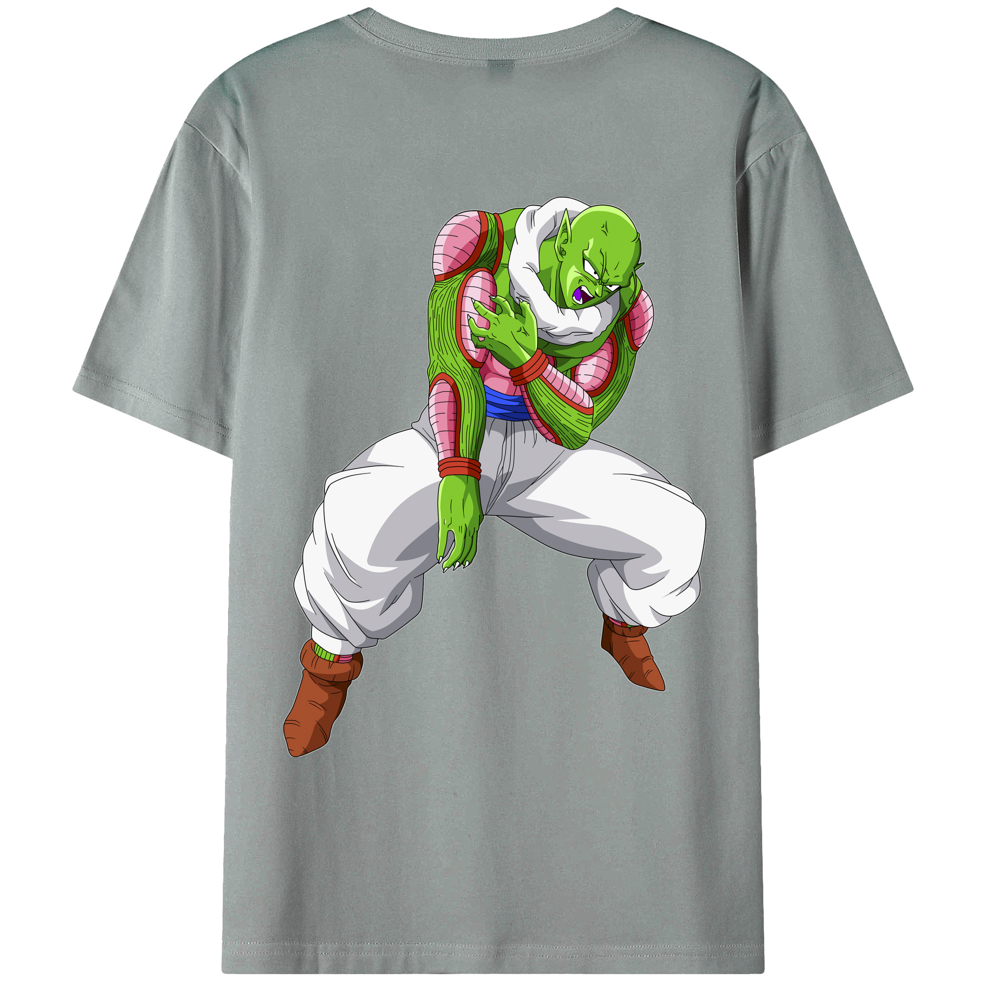 （画像用） ドラゴンボール ピッコロ DRAGON BALL Piccolo 綿100％ メンズ半袖Tシャツ（バックプリント） 通気性